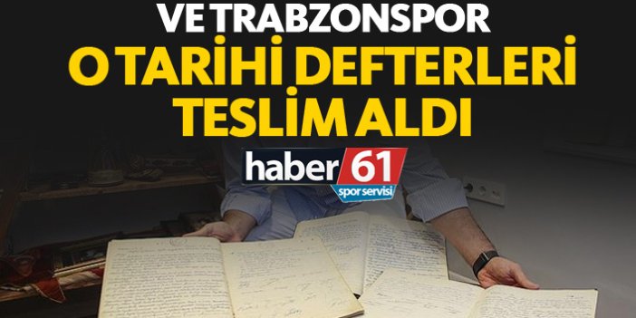 Trabzonspor karar defterlerini teslim aldı!