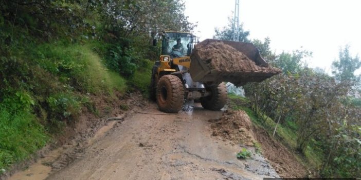 Trabzon'da şiddetli yağışların izleri temizleniyor