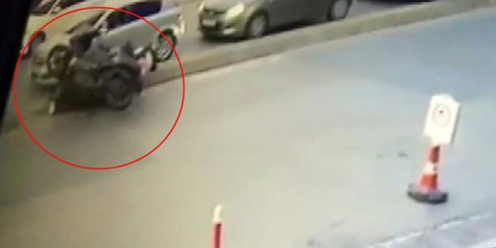 Ümraniye'de feci motosiklet kazası!