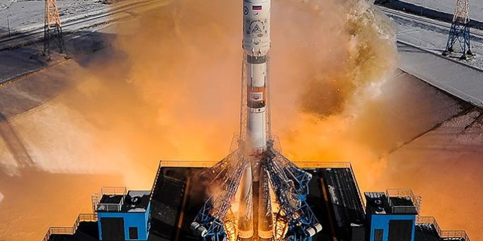 Soyuz roketi fırlatılırken kaza