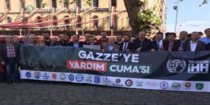 Trabzon'da İHH'den Gazze için kampanya