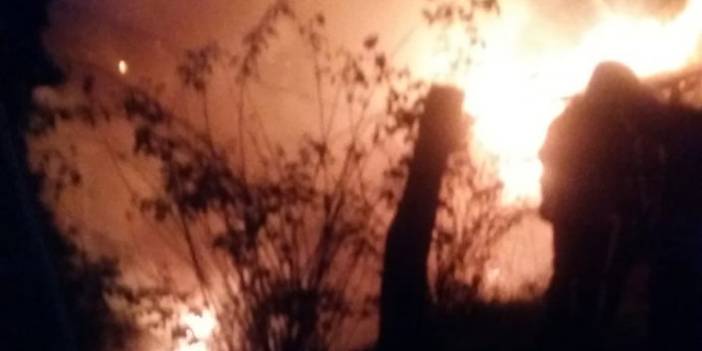 Trabzon’da Ortahisar Mahallesinde çıkan yangın korkuttu. 12 Ekim 2018