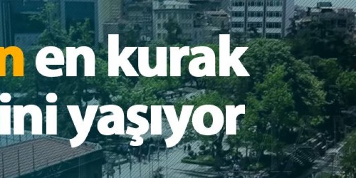 Trabzon en kurak dönemini yaşıyor