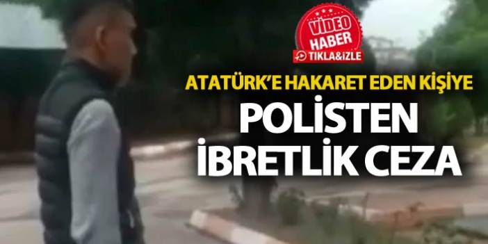 Atatürk büstüne çirkin saldırıya polisten ibretlik ceza - 15 Ekim 2018