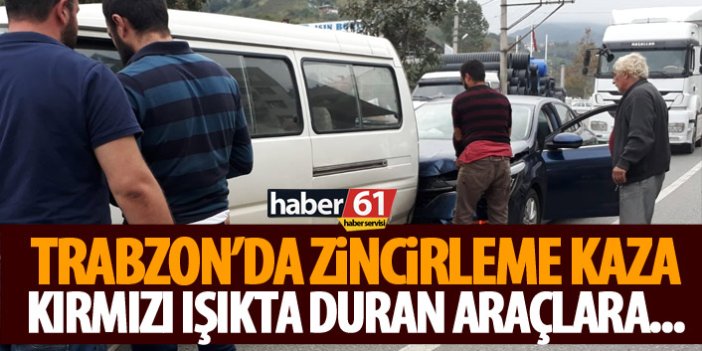 Trabzon’da zincirleme kaza