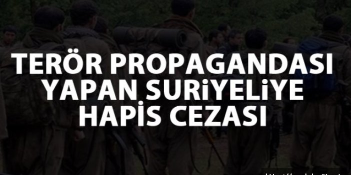 Trabzon'da terör propagandası yapan Suriyeliye hapis cezası