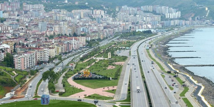 Trabzon'da yolda çalışma