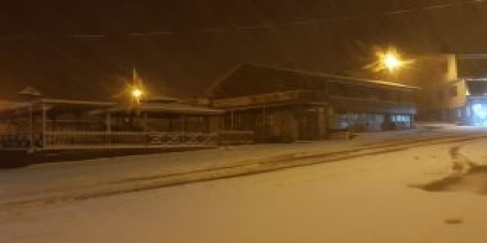 Zigana'da kar yağışı etkili oldu!