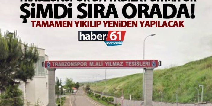 Trabzonspor'da tesislerden sonra orası da bakıma alınıyor