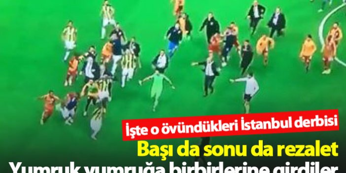 Galatasaray Fenerbahçe maçında yine olay!