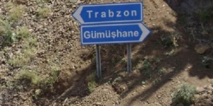 Trabzon Gümüşhane yolunda heyelan tehlikesi
