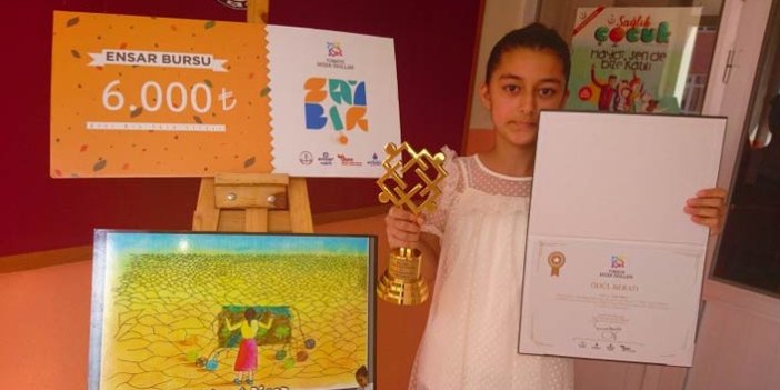 7. sınıf öğrencisi Türkiye birincisi oldu