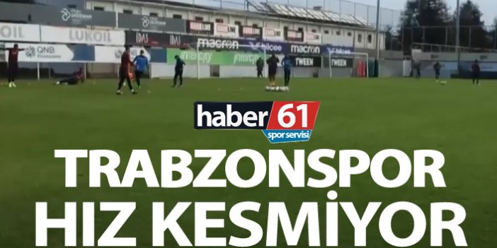 Trabzonspor hız kesmeden antrenmanlara başladı