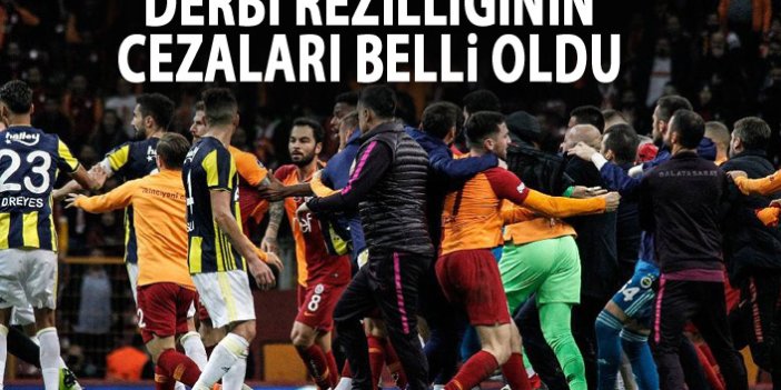 Fenerbahçe ve Galatasaray'ın cezaları belli oldu