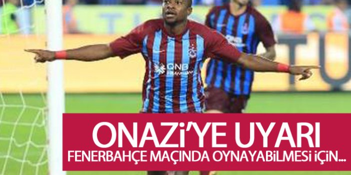 Trabzonspor'un yıldızına kart uyarısı