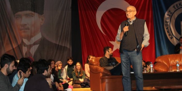 Doğan Cüceloğlu Trabzon'da üniversitelilerle buluştu