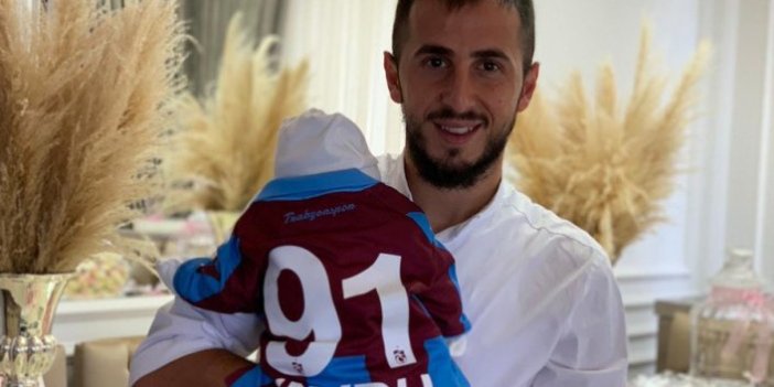 Trabzonsporlu futbolcunun babalık sevinci