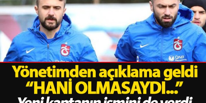 Trabzonspor'un yeni kaptanını açıkladı