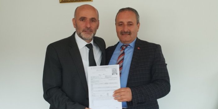Mühendis Hasan Yavuz Maçka için aday adaylığı başvurusunu yaptı