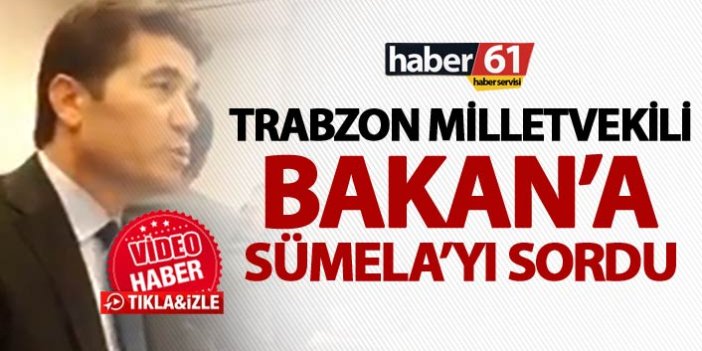 Trabzon Milletvekili Bakan’a Sümela’yı sordu