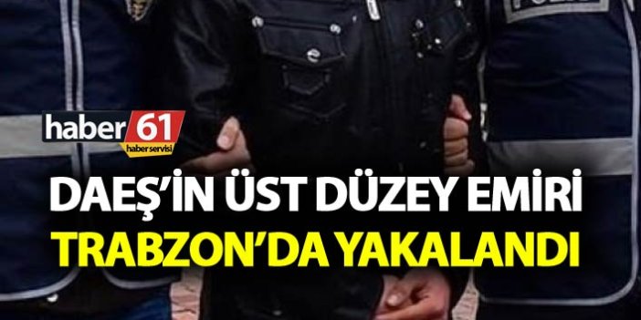 DAEŞ’in üst düzey emiri Trabzon’da yakalandı