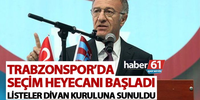 Trabzonspor’da seçim heyecanı başladı! Listeler teslim edildi!