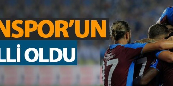 Trabzonspor ilk 11'i belli oldu!