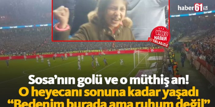 Trabzonsporlu kızın heyecanı kamerada