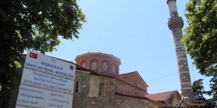 Trabzon'da restore edilen cami ibadete açıldı
