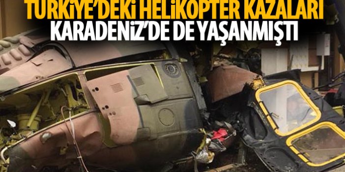 Türkiye'de meydana gelen askeri helikopter kazaları