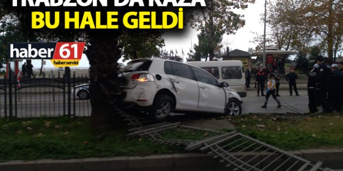 Trabzon'da kaza - Refüje çıktı