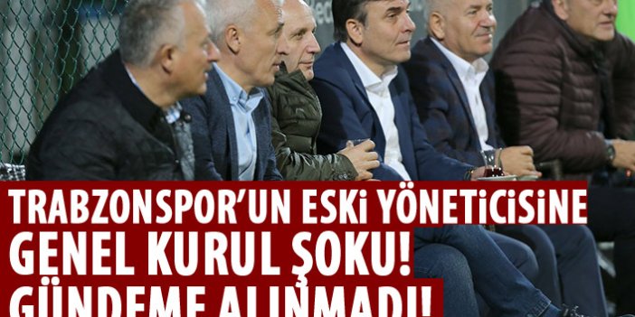 Trabzonspor’un eski yöneticisinin dilekçesi gündeme alınmadı!