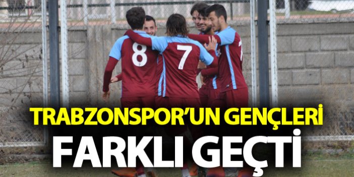 Trabzonspor'un gençleri Kayserispor'u farklı geçti
