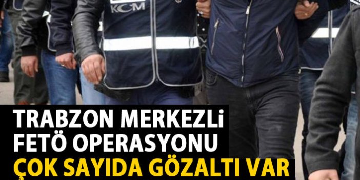  Trabzon merkezli 8 ilde FETÖ operasyonu