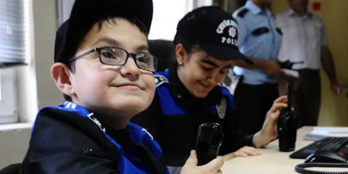 Trabzon'da engelli çocuklar polis oldu