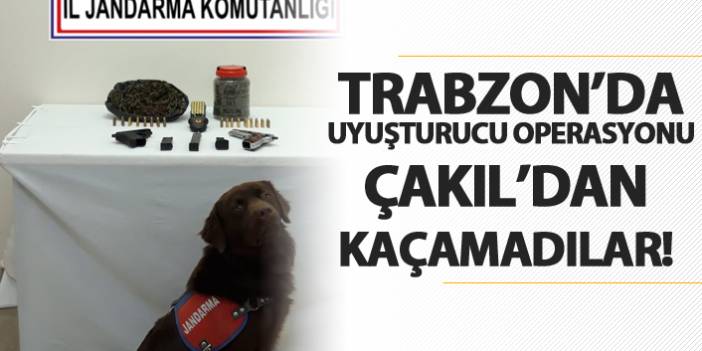 Trabzon'da uyuşturucu operasyonu! 'Çakıl'dan kaçamadılar