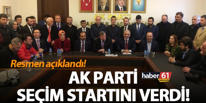 AK Parti Trabzon'da seçim startını verdi!