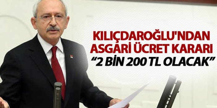 Kılıçdaroğlu'ndan CHP'li belediyelerde asgari ücret kararı