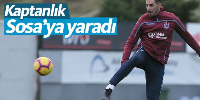 Trabzonspor'da Sosa'ya kaptanlık yaradı