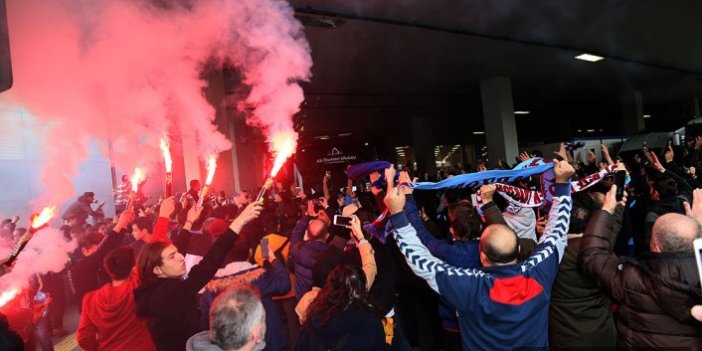 Trabzonspor İstanbul'da coşkuyla karşılandı