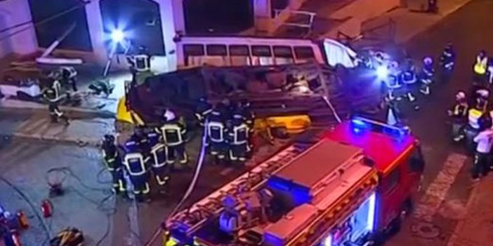 Portekiz'de tramvay devrildi: 28 yaralı