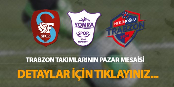 TFF 3. Lig'de Trabzon takımları Pazar Mesaisi!