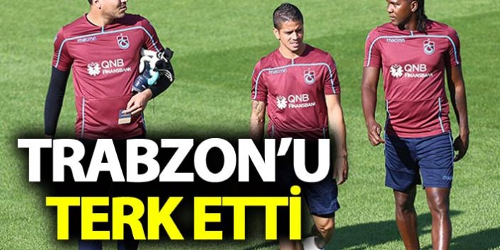 Trabzonsporlu oyuncu şehri terk etti