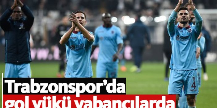 Trabzonspor'da gol yükü yabancılarda