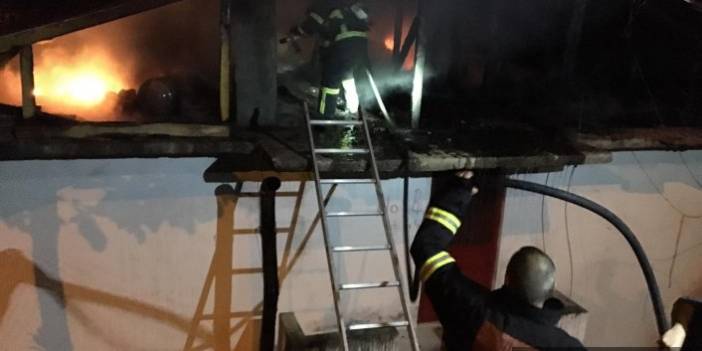 Rize'de korkutan yangın 20 Aralık 2018