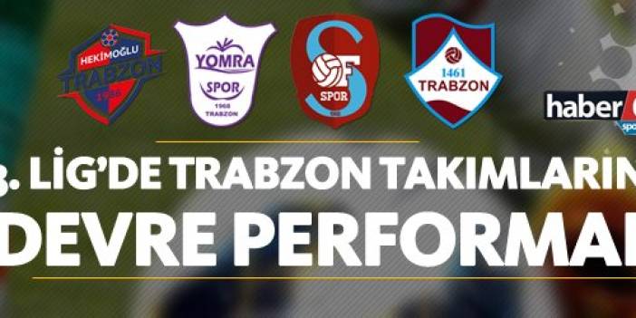 TFF 3. Lig'de Trabzon takımlarının ilk devre performansı