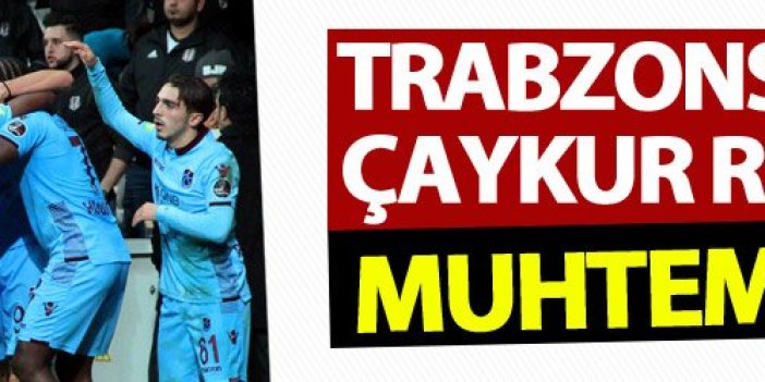 Trabzonspor'un Çaykur Rizespor muhtemel 11'i!
