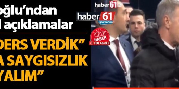 Ahmet Ağaoğlu : Türkiye'ye önemli bir ders verdik
