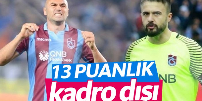 Trabzonspor'dan 13 puanlık karar!