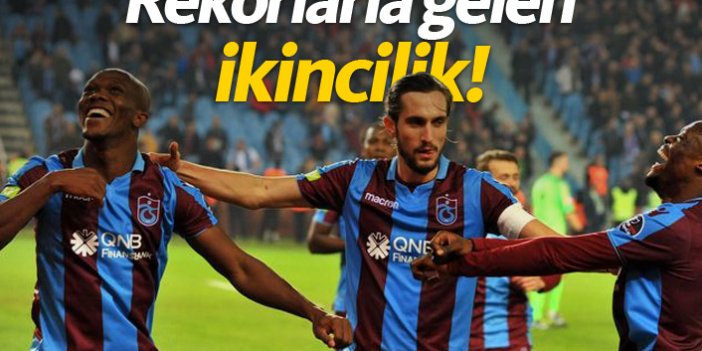 Trabzonspor ikinciliğe rekorlarla yerleşti